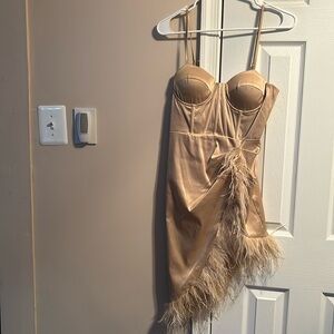 Fashion nova champagne dress - great for birthday or anniversary